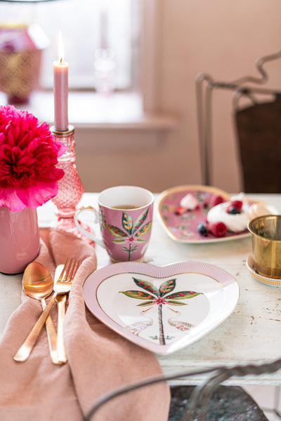 Pip Studio Kuchenplatte La Majorelle Blüten rosa