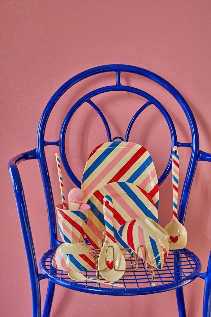 Rice Melamin Becher Candy Stripes mittel
