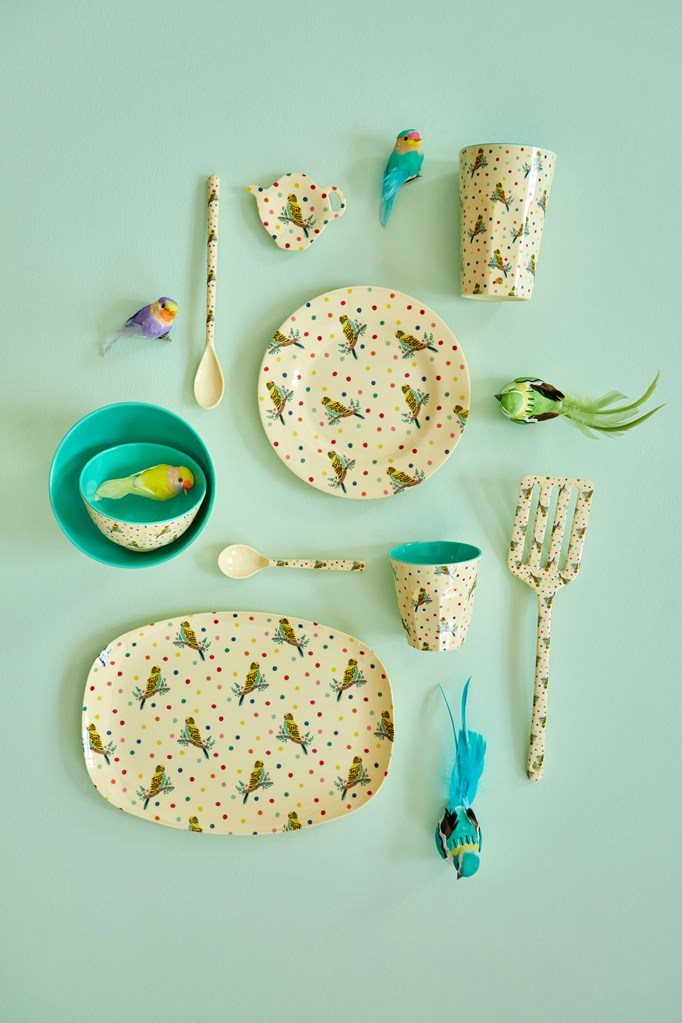 Rice Melamin Becher Budgies klein