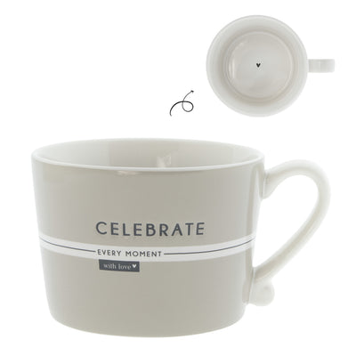 Bastion Collections Tasse Celebrate every moment titane