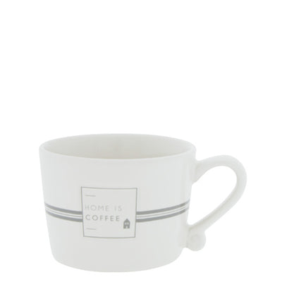 Bastion Collections Tasse Home is Coffee grau klein