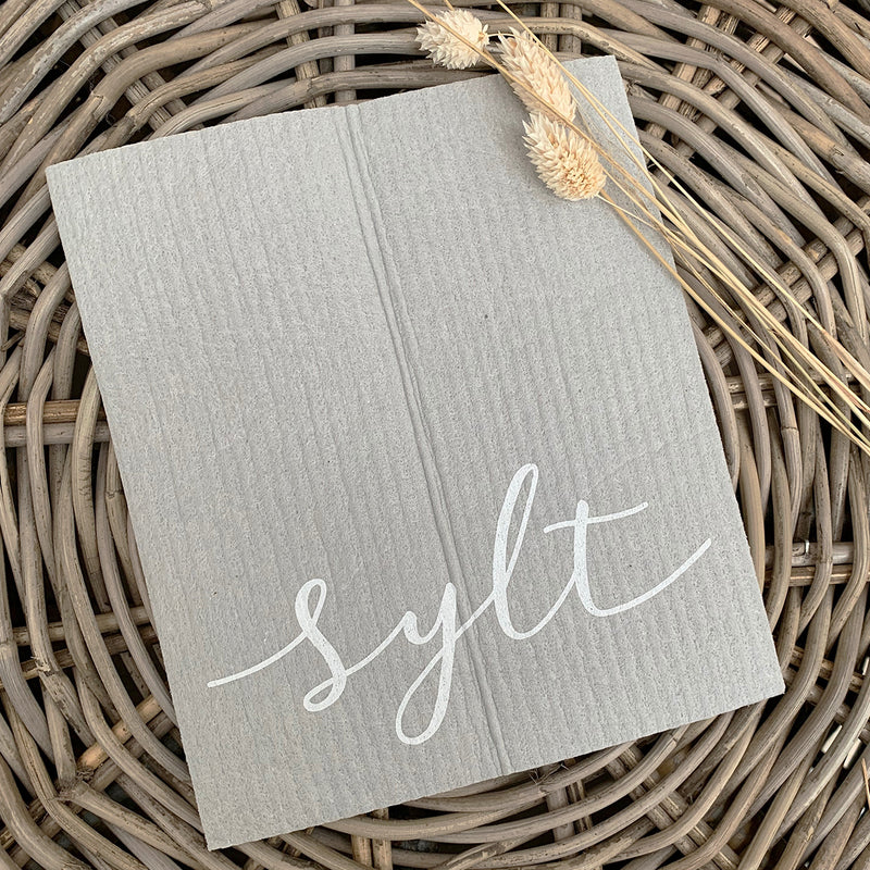 Schwammtücher Sylt 2er-Set grau