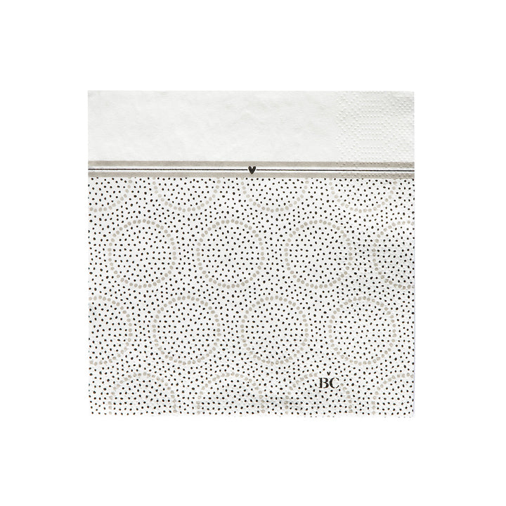 Bastion Collections Papierservietten Little Dots titane klein