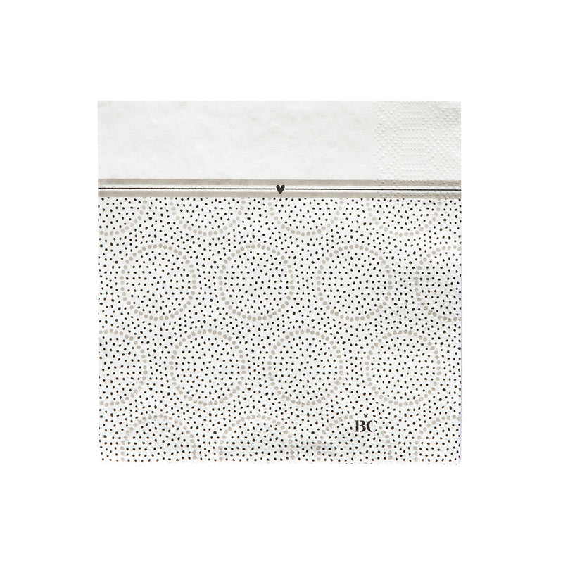 Bastion Collections Papierservietten Little Dots titane klein