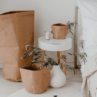 Eulenschnitt Paperbag braun groß