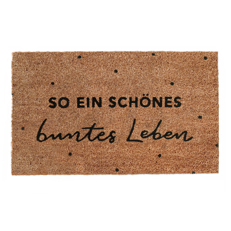 Eulenschnitt Kokos Fußmatte Schönes buntes Leben
