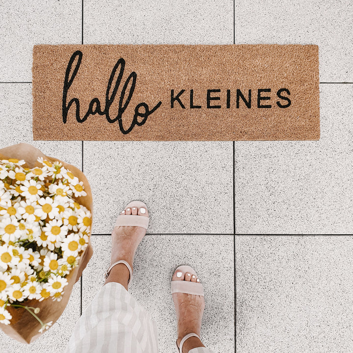Eulenschnitt Kokos Fußmatte Hallo Kleines klein