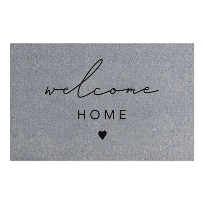 Eulenschnitt Fußmatte Welcome home grau