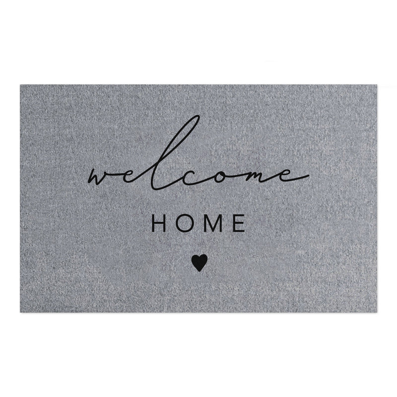 Eulenschnitt Fußmatte Welcome home grau