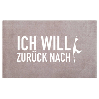 Waschbare Fussmatte Ich will zurück nach SPECIAL EDITION