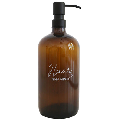 Eulenschnitt Seifenspender Haarshampoo Braunglas 1000 ml