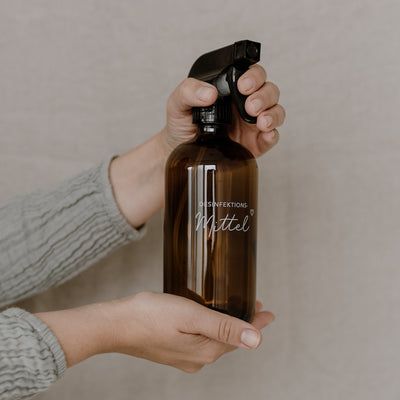 Eulenschnitt Sprühflasche Desinfektionsmittel braun