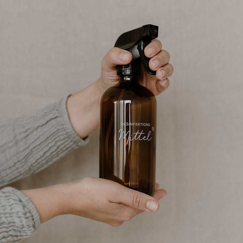 Eulenschnitt Sprühflasche Desinfektionsmittel braun