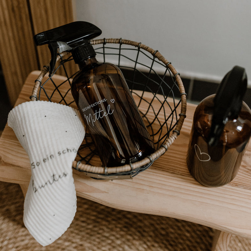 Eulenschnitt Sprühflasche Desinfektionsmittel braun