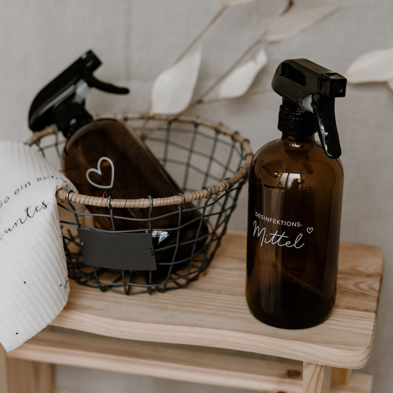Eulenschnitt Sprühflasche Desinfektionsmittel braun