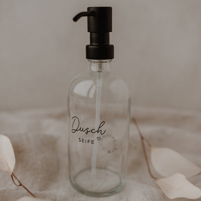 Eulenschnitt Seifenspender Duschseife Klarglas 500 ml