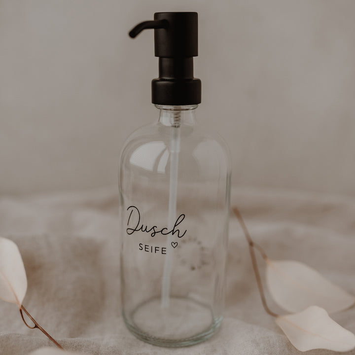 Eulenschnitt Seifenspender Duschseife Klarglas 500 ml