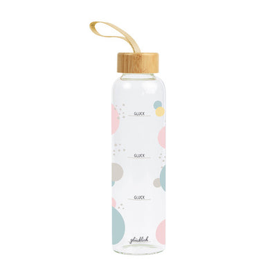Glas Trinkflasche Viel mehr Zeit