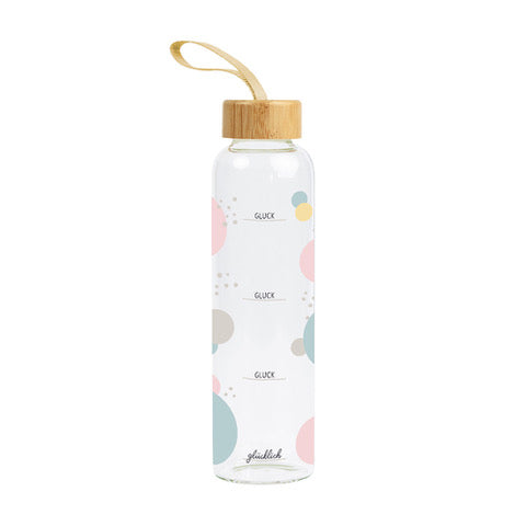 Glas Trinkflasche Viel mehr Zeit