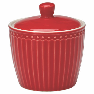 Greengate Zuckerdose Alice rot