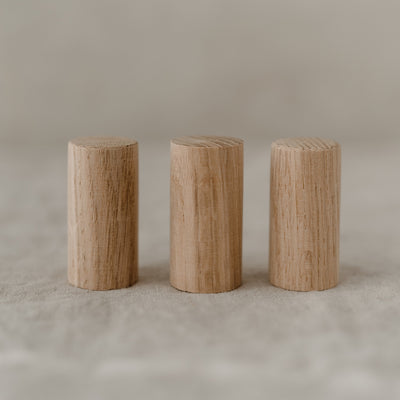 Eulenschnitt Wandhaken naturfarben 3er Set
