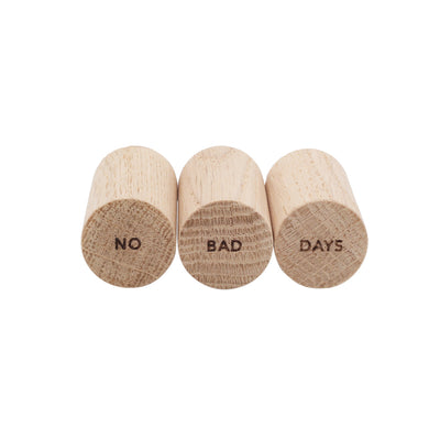 Eulenschnitt Wandhaken No bad days 3er Set