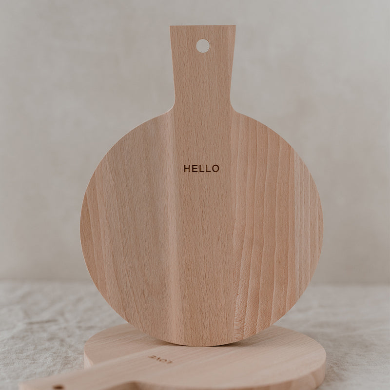 Eulenschnitt Mini-Schneidebretter Hello & Love Buche 2er-Set