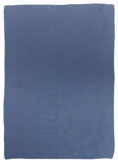 Ib Laursen Handtuch Mynte blau gestrickt