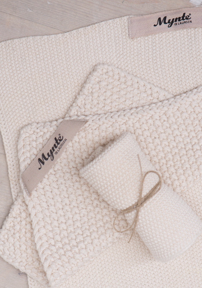 Ib Laursen Spüllappen Mynte Latte gestrickt