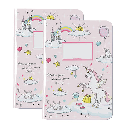 krima&isa Notizhefte A5 Einhorn 2er Set kariert