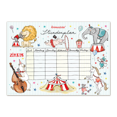 krima & isa Stundenplan "Zirkus"