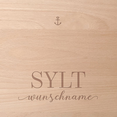 Schneidebrett „Sylt“ personalisiert