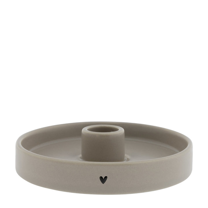 Bastion Collections Kerzenhalter Rund Matt Titane