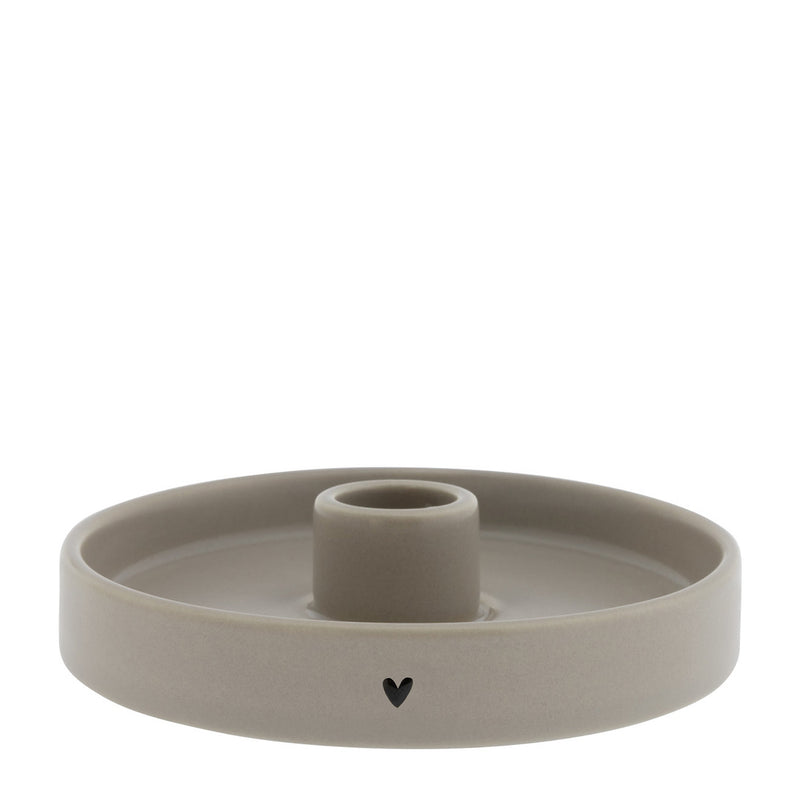 Bastion Collections Kerzenhalter Rund Matt Titane