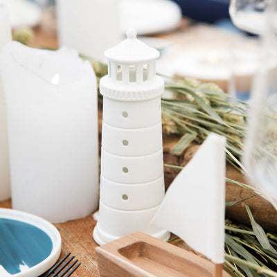 Räder LIVING Meer als Worte Leuchtturm klein