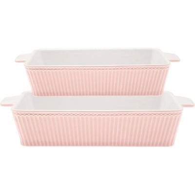 Greengate Auflaufform Alice 2er-Set rosa