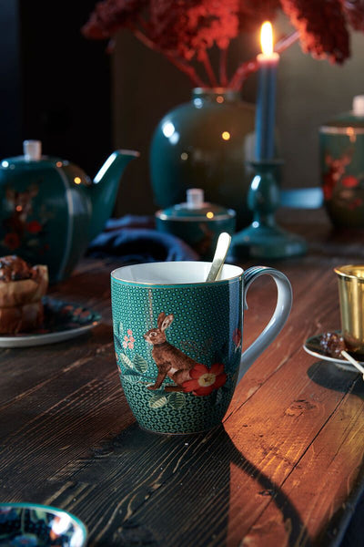Pip Studio Tasse Winter Wonderland Hase Grün XL