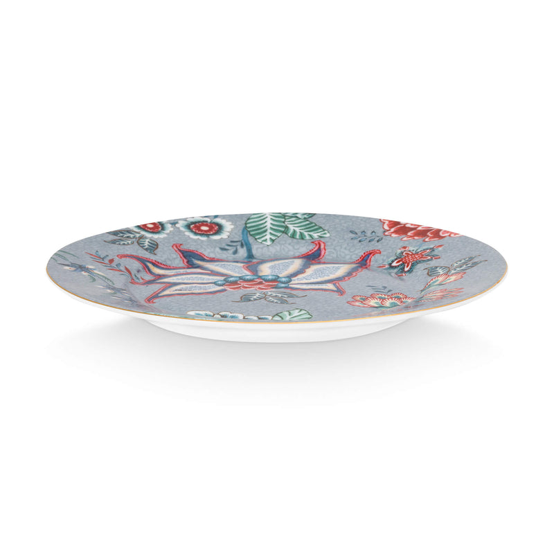 Pip Studio Gebäckteller Flower Festival hellblau 17 cm