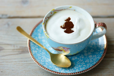 PIP Studio Cappuccino Tasse und Unterteller blau Early Bird
