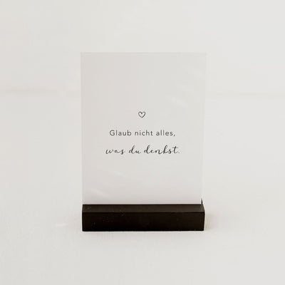 Eulenschnitt Spruchkarten Glaub nicht alles, was du denkst 6er-Set