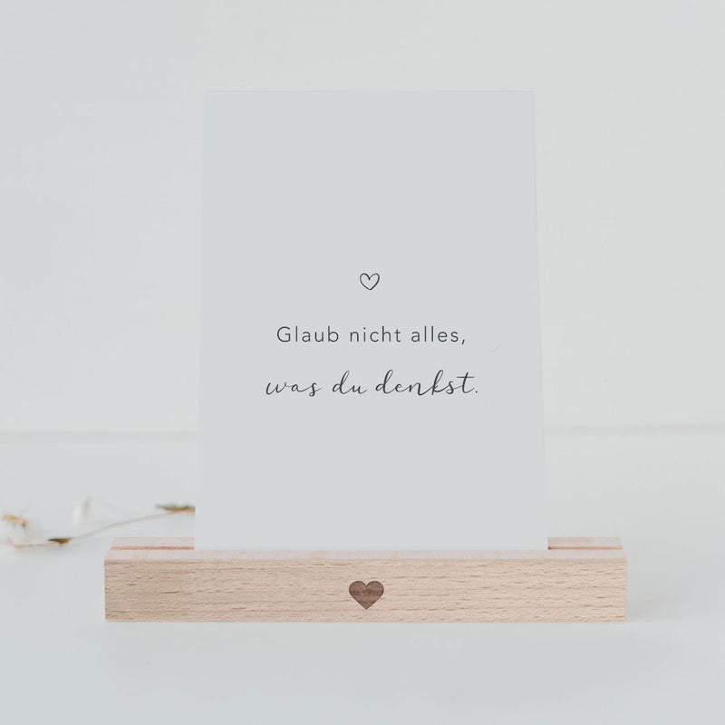Eulenschnitt Spruchkarten Glaub nicht alles, was du denkst 6er-Set