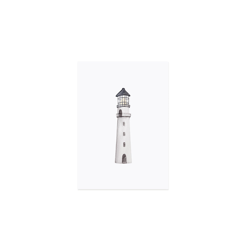 Eulenschnitt Aquarellkarten Strand 6er-Set