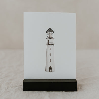 Eulenschnitt Aquarellkarten Strand 6er-Set