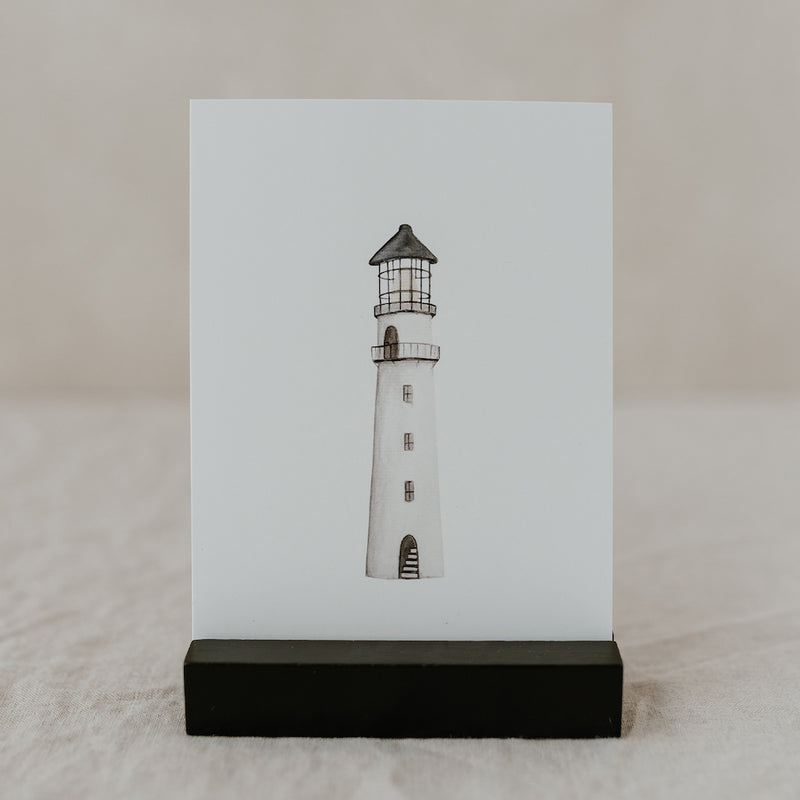 Eulenschnitt Aquarellkarten Strand 6er-Set