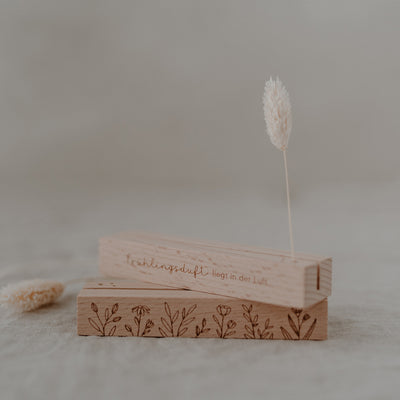 Eulenschnitt Karten- und Trockenblumenständer Frühling 2er-Set 12 cm