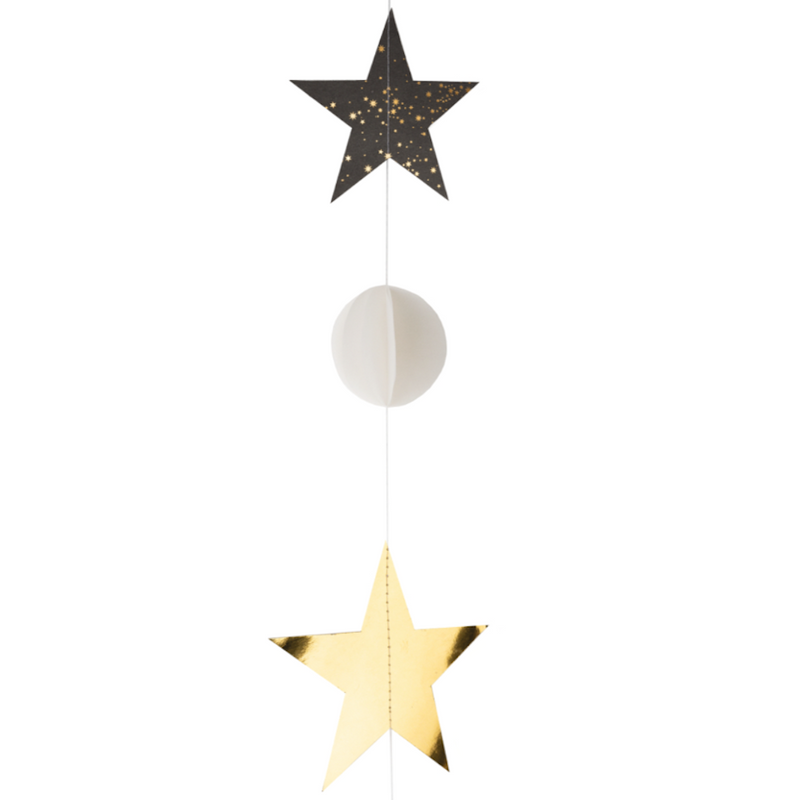 Räder Stern-Kugelkette goldfarben