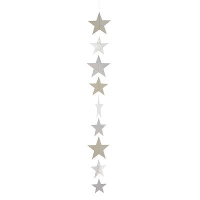 Räder Sternenkette WEIHNACHTSZAUBER silberfarben beige