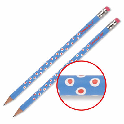 krima&isa Bleistifte Tupfer blau 2er Set