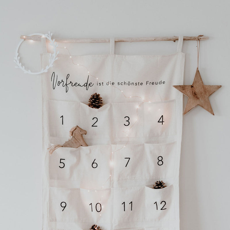 Eulenschnitt Adventskalender Vorfreude ist die schönste Freude