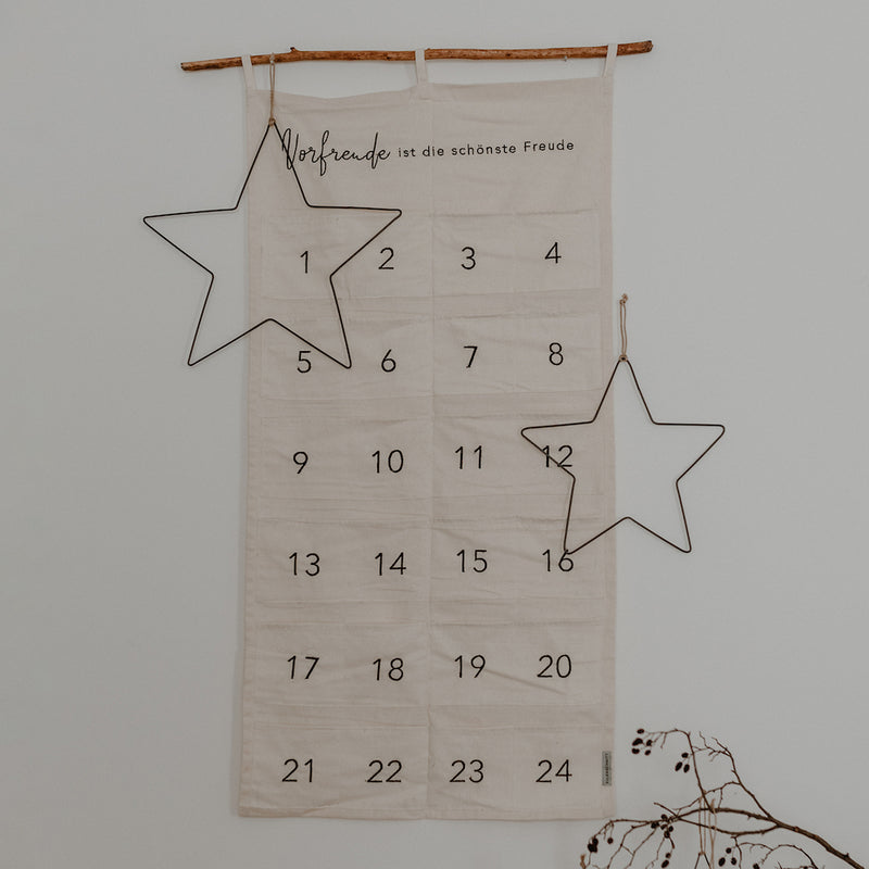 Eulenschnitt Adventskalender Vorfreude ist die schönste Freude